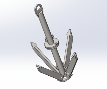 3D модель Якорь складной 336х202
