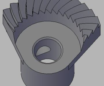 3D модель Полушестерня для швейной машинки aisin seiki 12 зубцов, посадочный D 9,5