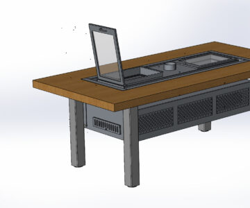 3D модель Стол-мангал