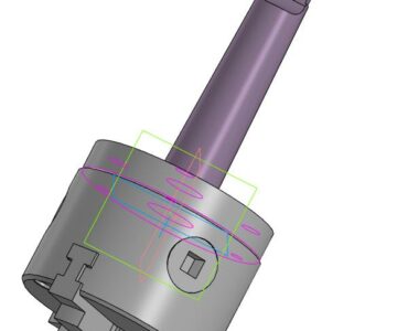 3D модель Токарный патрон 80мм