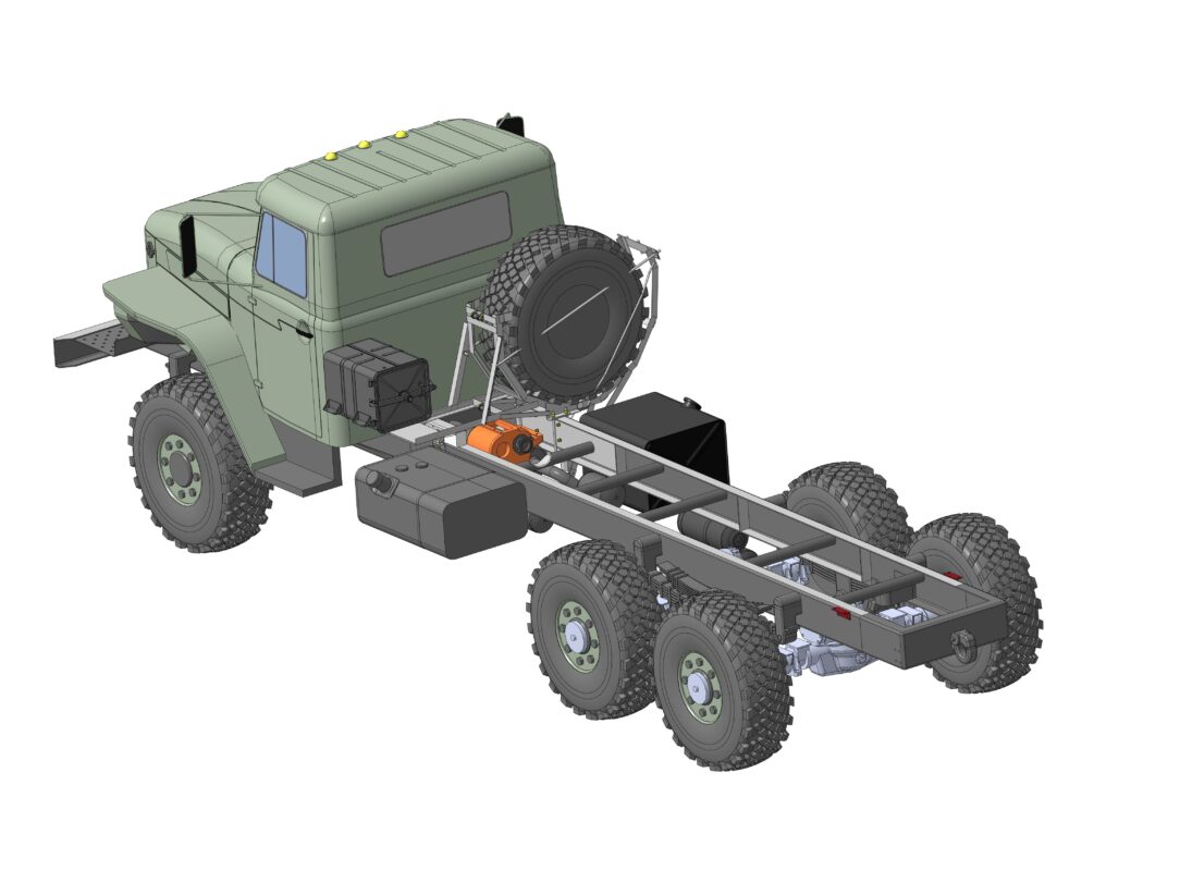 3D модель 3D модель шасси УРАЛ 4320-1916