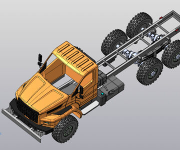 3D модель 3D модель шасси УРАЛ-4320-6956 и УРАЛ-4320-6956 Г38