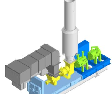 3D модель Компрессорная установка на нефтяной морской платформе