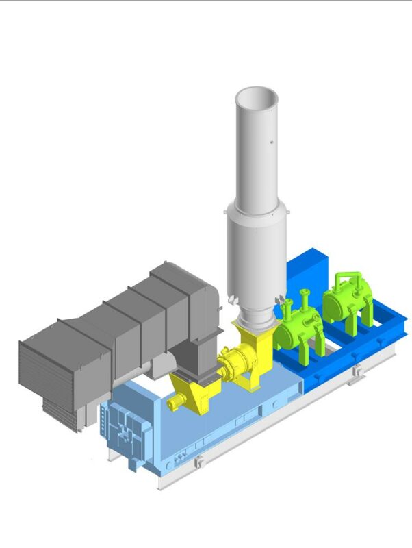 3D модель Компрессорная установка на нефтяной морской платформе