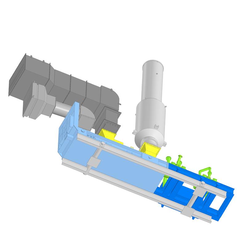 3D модель Компрессорная установка на нефтяной морской платформе