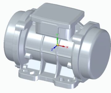 3D модель Электрический мотор-вибратор MVR 300/3