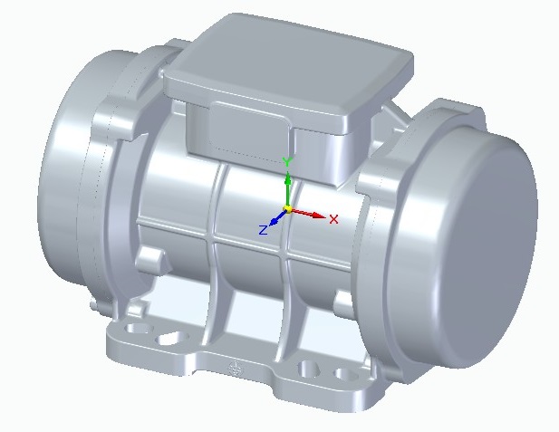 3D модель Электрический мотор-вибратор MVR 300/3