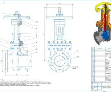 3D модель Задвижка клиновая Ду150 Рn16