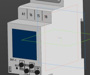 3D модель Реле программируемое цифровое  ETI SHT-1