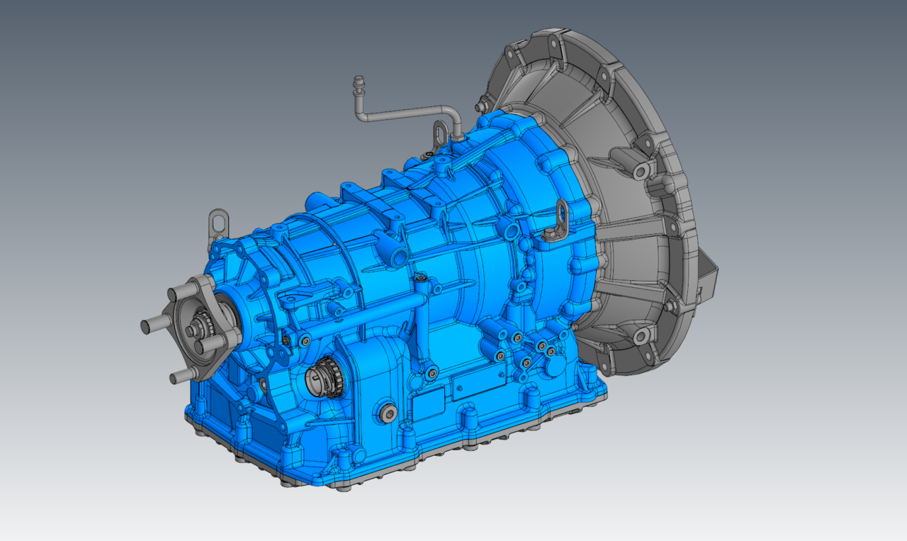 3D модель SHENGRUI TRANSMISSION АКПП 8 ступенчатый 8AT