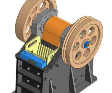 3D модель Дробилка щековая 120х200