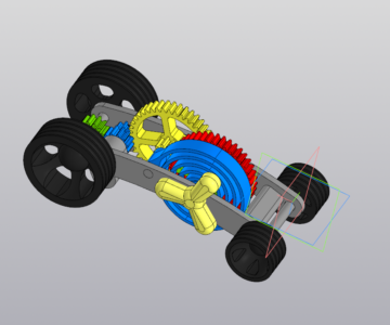 3D модель Заводная машинка