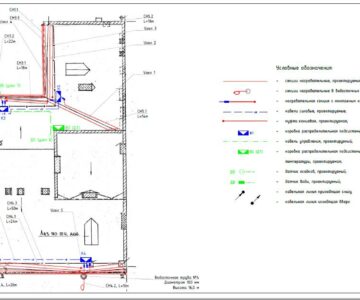 Чертеж Проект электрообогрева кровли крыши здания