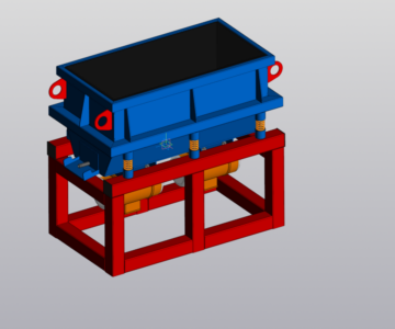 3D модель Машина виброгалтовочная лотковая