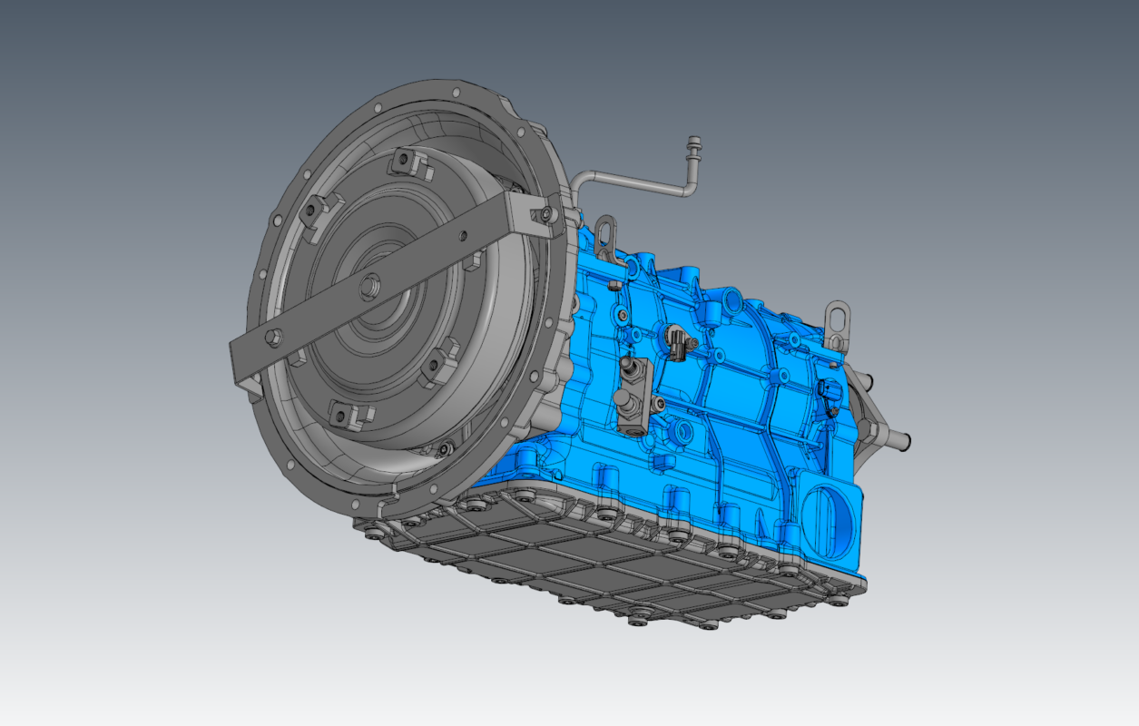 3D модель SHENGRUI TRANSMISSION АКПП 8 ступенчатый 8AT