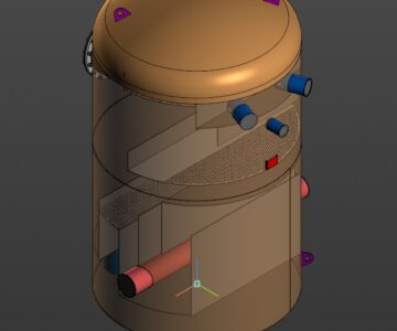 3D модель Колонка Деаэрационная КДА-300М