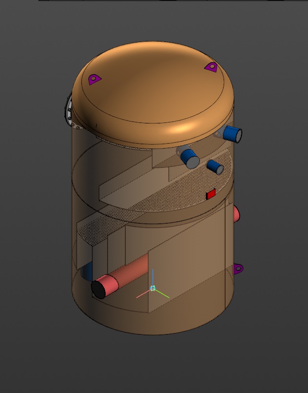 3D модель Колонка Деаэрационная КДА-300М