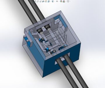 3D модель Компоненты канализационного люка DH DANFOSS