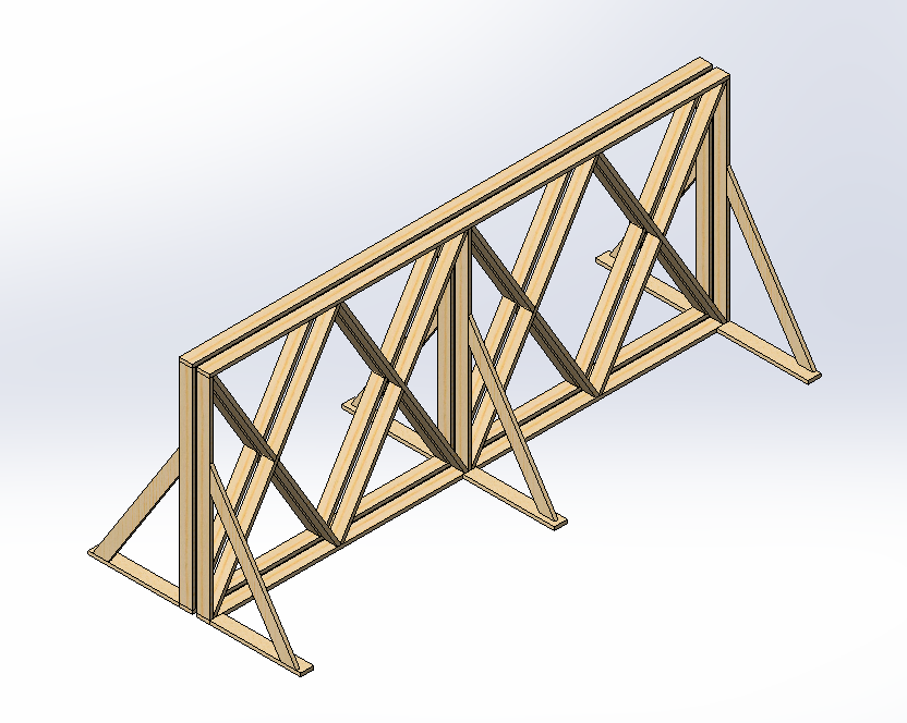 3D модель Дровник 6000(Д)х2500(В)