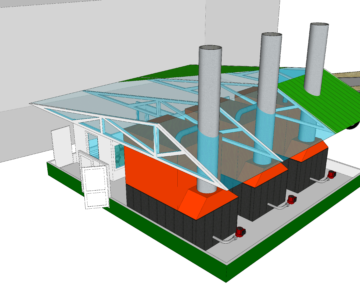 3D модель Блочно-модульная котельная