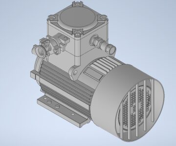 3D модель Электродвигатель АИМУР 112 М4 У2.5 (1001, 1081)