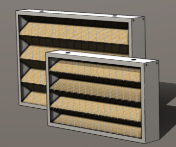3D модель Вставка кассетная фильтрующая 60-35/80-50
