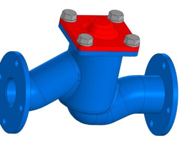 3D модель Клапан обратный подъемный 2 дюйма