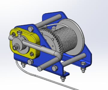 3D модель Лебедка Дина-250