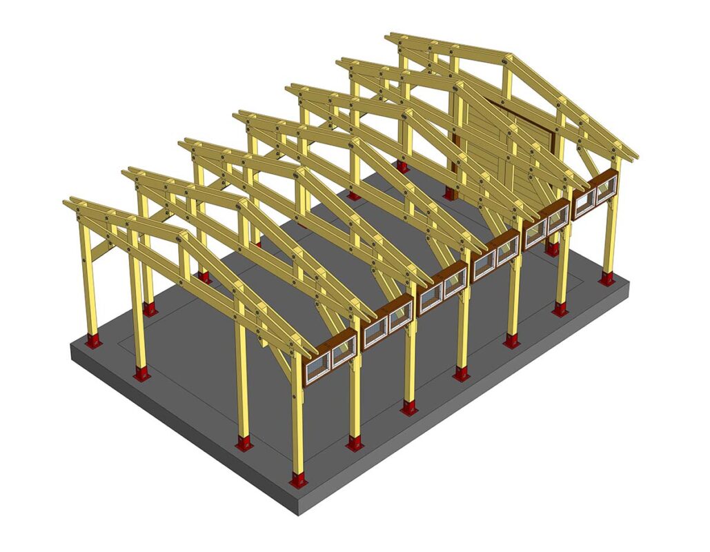 3D модель Хозяйственная постройка универсального назначения