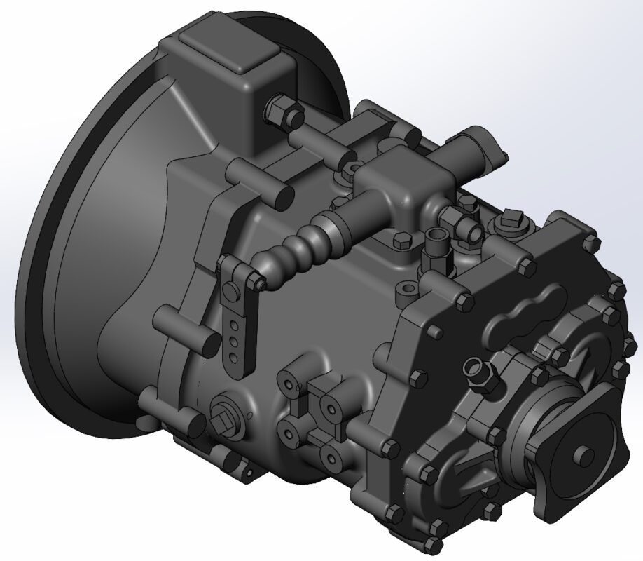 3D модель МКПП Fast Gear 5DS50T