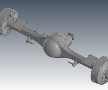 3D модель Мост задний ГАЗ 3302 2400210