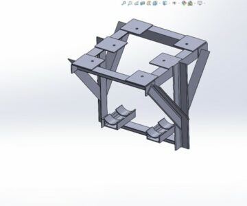 3D модель Трубопроводная потолочная опора