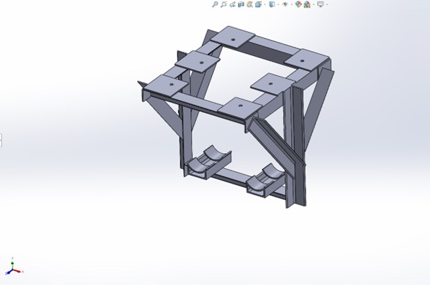 3D модель Трубопроводная потолочная опора