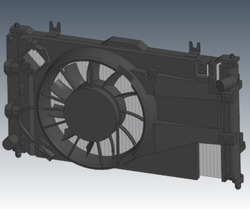 3D модель Радиатор охлаждения ВАЗ 2190
