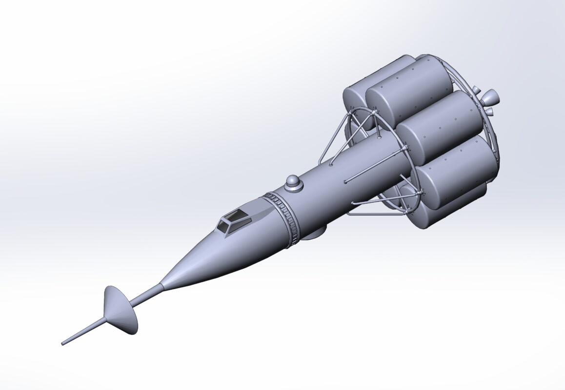 3D модель 3д модель лунного корабля RM-1