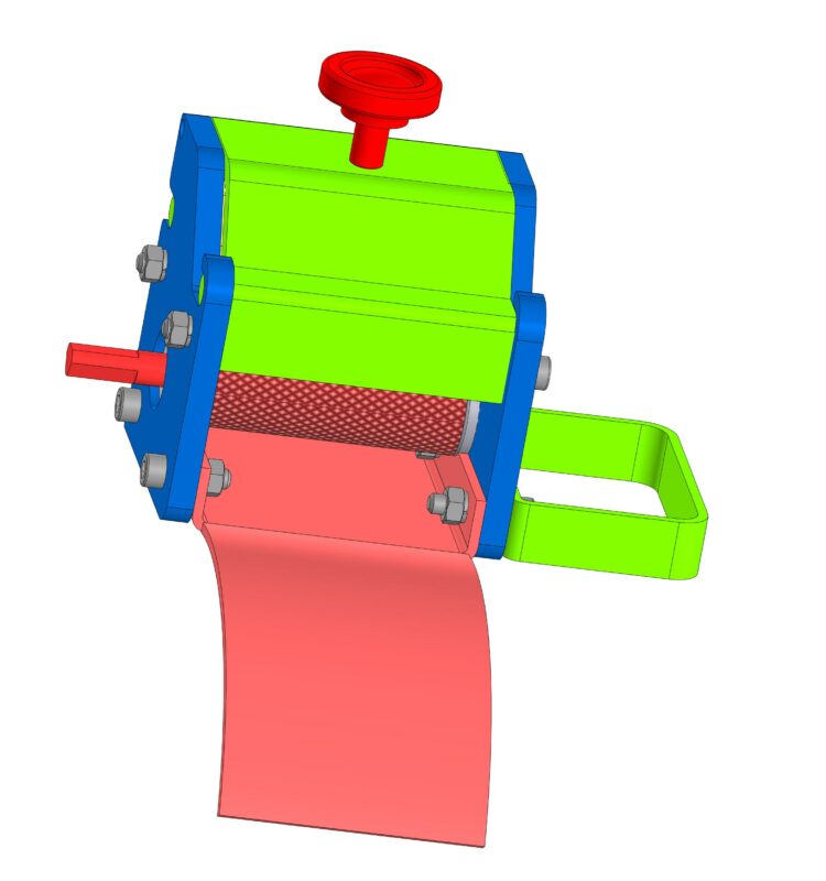 3D модель Приспособление для автоматической намотки защитной спирали на РВД