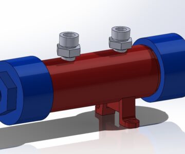 3D модель Гидрозамок МЧ00.33.00.00.СБ  SolidWorks 2023