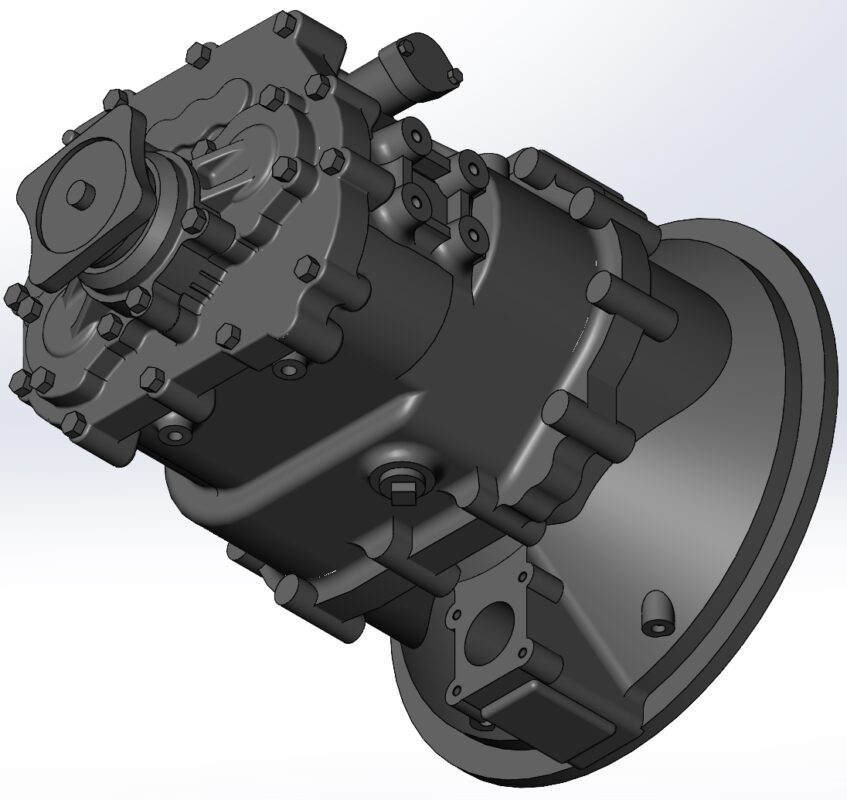 3D модель МКПП Fast Gear 5DS50T