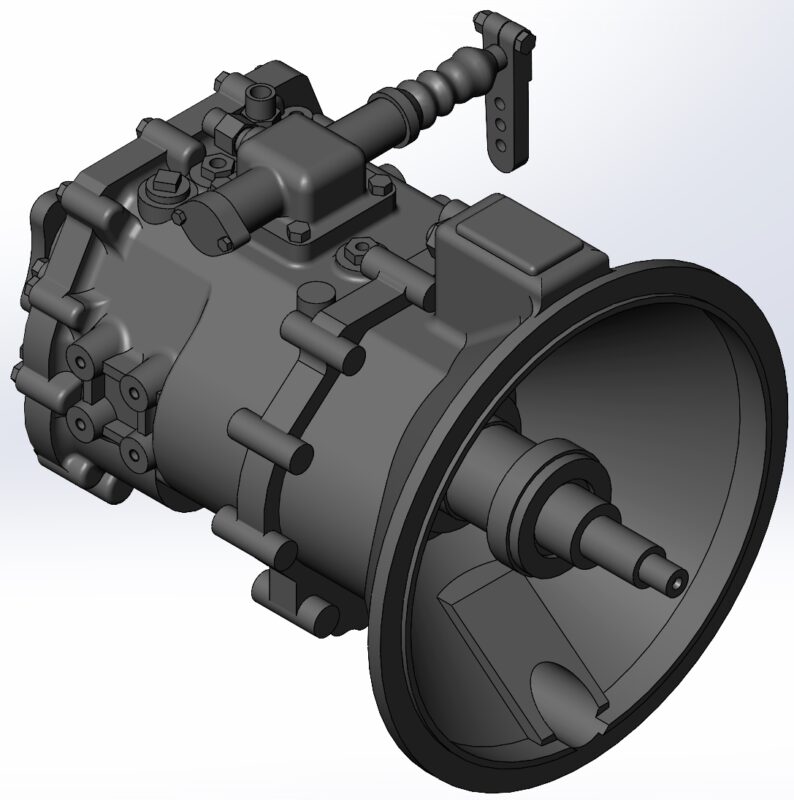 3D модель МКПП Fast Gear 5DS50T