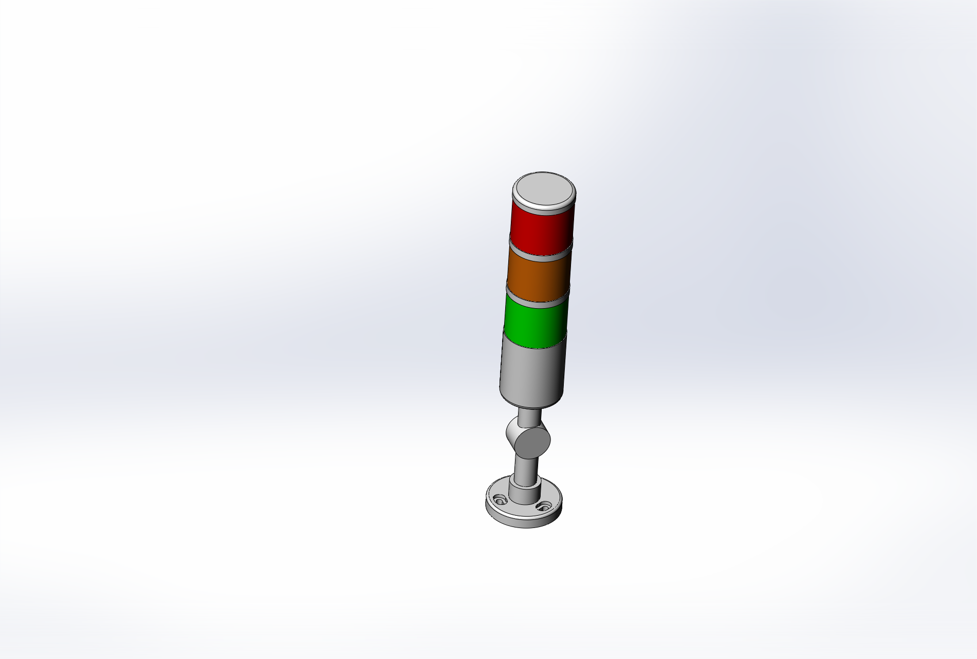 Сигнальная лампа для станка с ЧПУ (PT50-3T-D-J) - Чертежи, 3D Модели ...