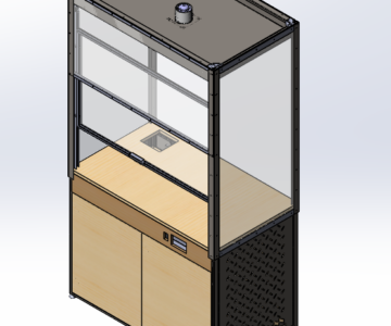 3D модель Шкаф вытяжной демонстрационный ШВД-1200х700х2200