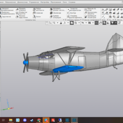 3D модель 3Д модель самолета АН-2
