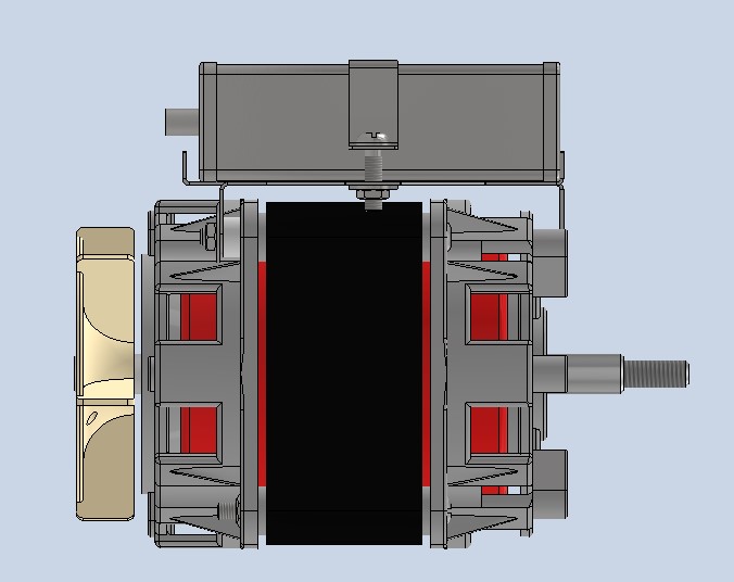 3D модель Электродвигатель КД-120-4/56РК