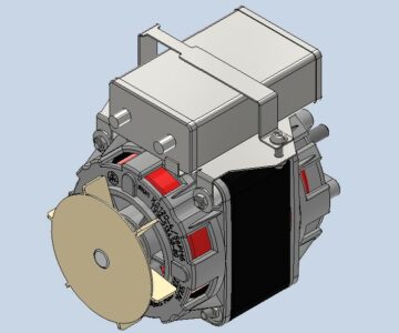 3D модель Электродвигатель КД-120-4/56РК