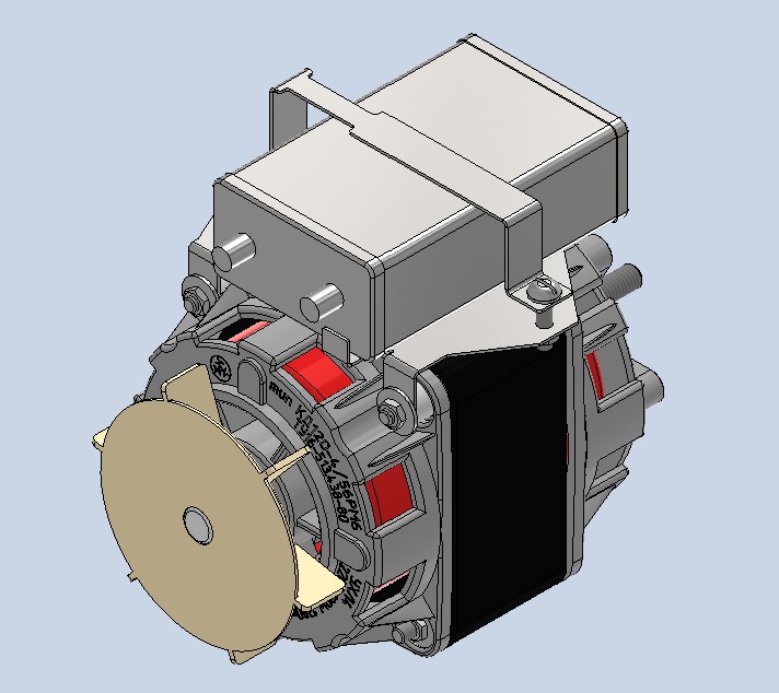 3D модель Электродвигатель КД-120-4/56РК