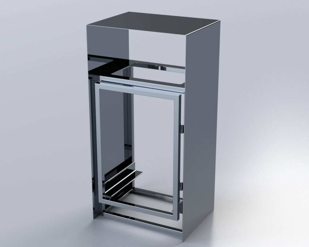 3D модель 3D модель каркаса урны