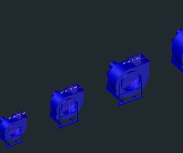 Чертеж 3D Модель вентилятора радиального, центробежного ВР 80-77 №2,8/3,15/4/5/6,3/8