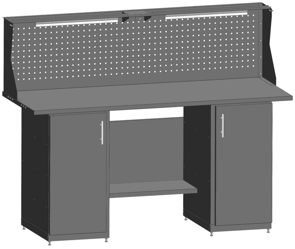 3D модель Верстак слесарный 3D+2D