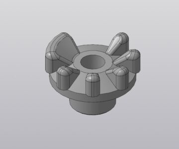 3D модель Шестерня румпеля 346-63064-0 Tohatsu M25-30