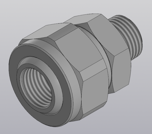 3D модель Шарнир поворотный 36275-3/8х3/8-SS